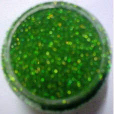 82. hologramos zöld,csillámpor